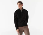 Tommy Hilfiger Men's Thompson Quarter Zip Mockneck Sweater - Dark Sable