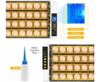 Advwin 24 Egg Incubator w/LED Candle Lamps Fully Automatic Digital Turning Chicken Hatcher