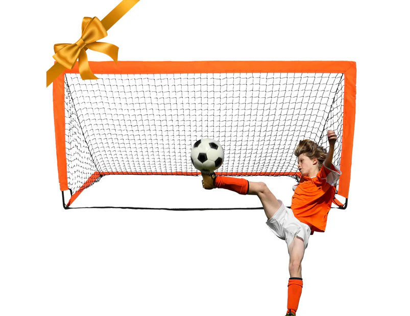 ADVWIN Portable Kids Soccer Goal Quick Set Up football Net for Backyard Games and Training Goals for Kids and Youth Soccer Practice