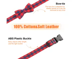 Dog and Cat collars with detachable adjustable bow ties, gentlemanly,
