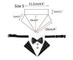 Adjustable collar is suitable for small, medium and large dogs and cats, formal dog triangle tie,