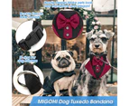 Adjustable collar is suitable for small, medium and large dogs and cats, formal dog triangle tie,