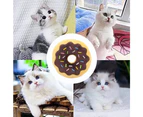 donut shape plush cat catnip toy kitten interactive pillow cat gift