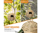 Bird Houses For Outside Hanging, Set Of 4 Hand Woven Bird Nesting House Bird Lover Gifts