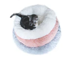 Plush Round Pet Bed,Mini Medium Sized Dog Cat Bed Self Warming Autumn Winter Indoor Snooze Sleeping Cozy Kitty Teddy Kennel
