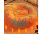 Large Cat Bed Dog Bed for Cats, Small/Medium Dogs, Washable Donut Calming Round