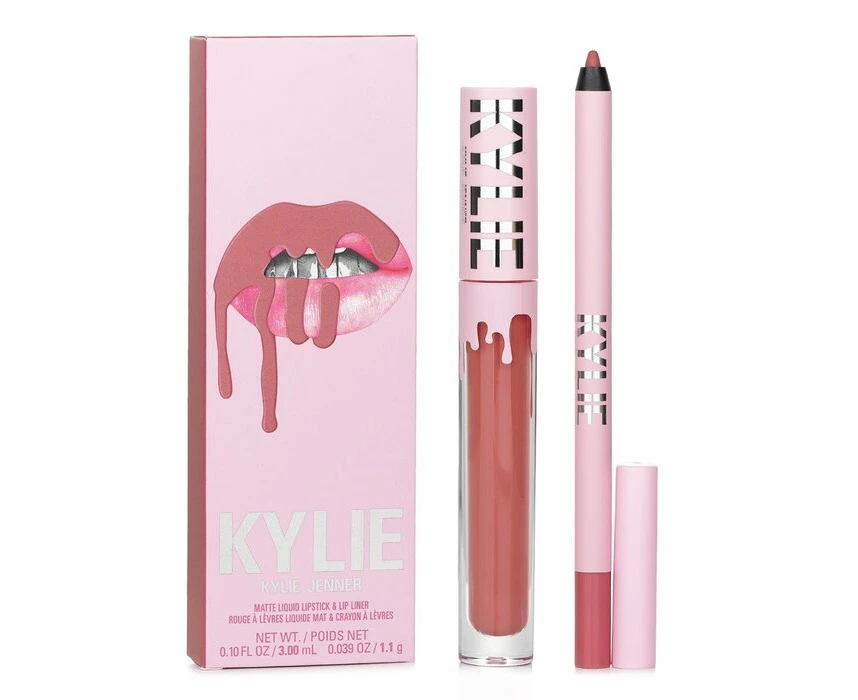 Kylie By Kylie Jenner Matte Lip Kit: Matte Liquid Lipstick 3ml + Lip Liner 1.1g  # 301 Angel 2pcs