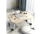 Adjustable Laptop Stand Desk Table Tray Bed Study Portable Foldable - Wood
