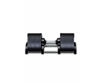 Body Iron Adjustable Dumbbell Set 2 X 32KG with Rack