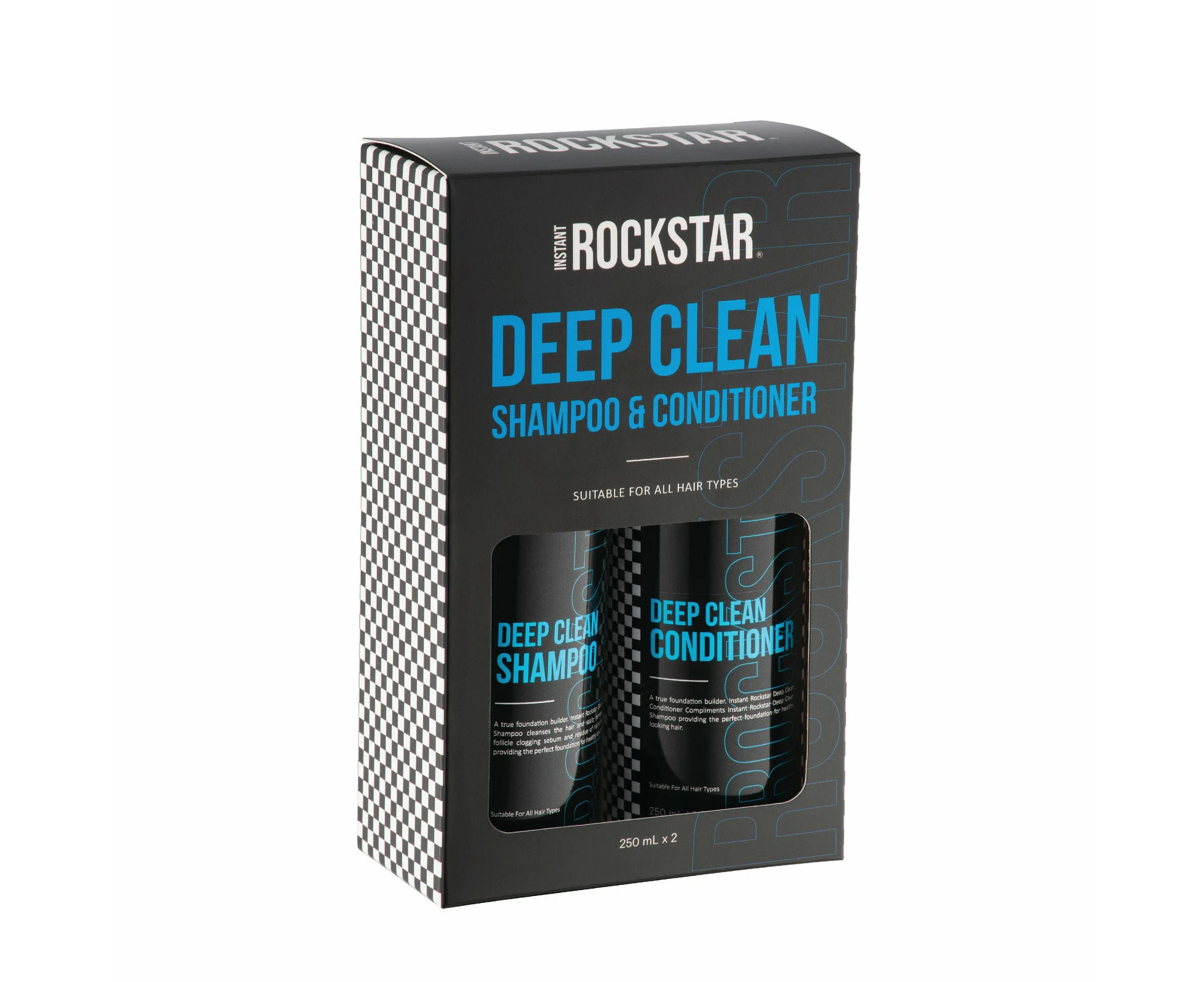 6x Instant Deep Clean Rockstar  Shampoo & Conditioner 250ml