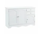 Bathroom Storage Cabinet with Drawers & Doors - Wooden Sideboard for Living Room, Bedroom, Entryway