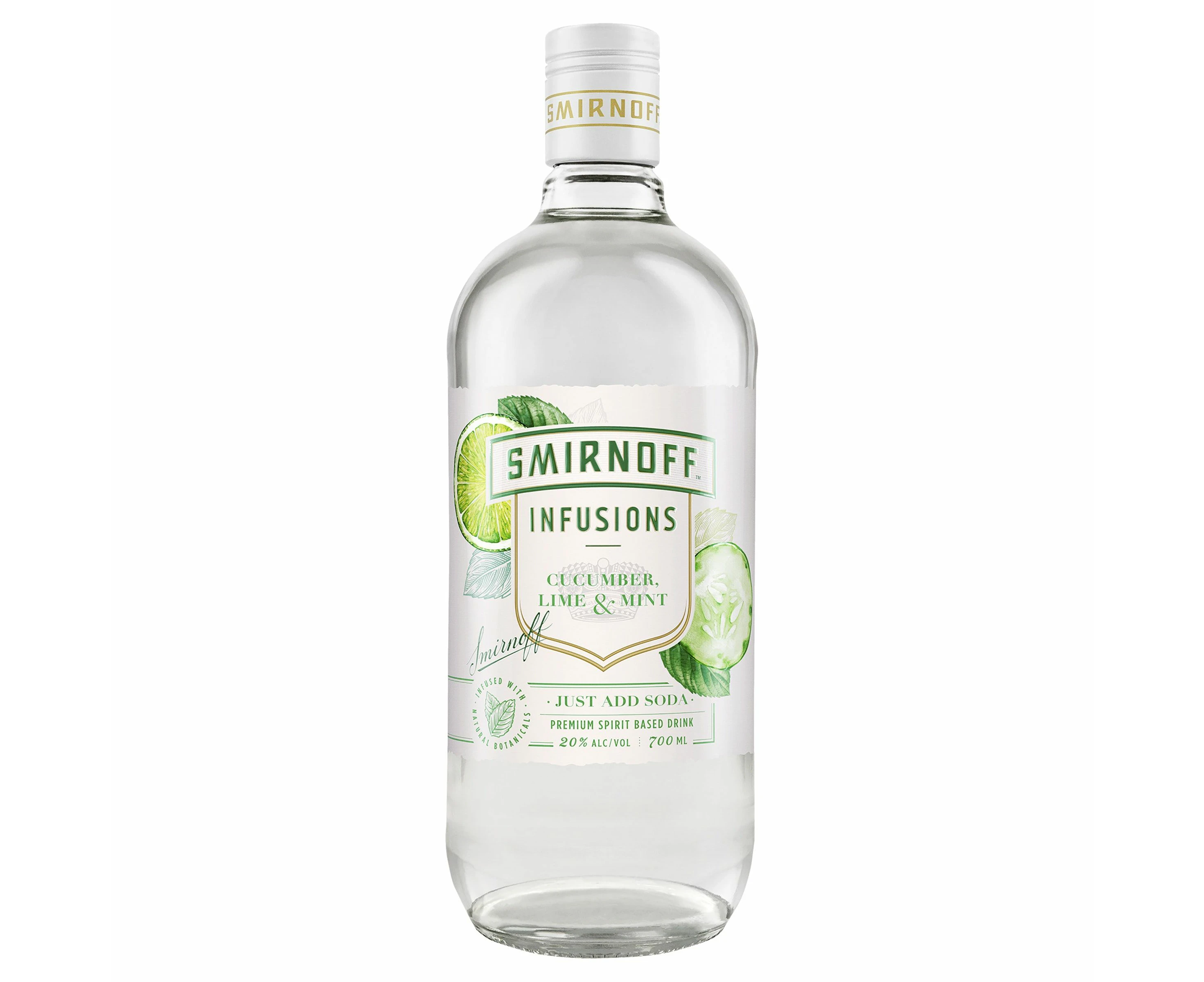 Smirnoff Infusions Cucumber Lime & Mint 700mL Bottle