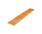 Livsip Garden Wooden Pathway 8ft Straight Roll-Out Wood Walkway Outdoor Backyard