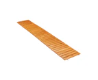 Livsip Garden Wooden Pathway 8ft Straight Roll-Out Wood Walkway Outdoor Backyard