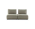 Free Modular Adjustable Back Linen Upholstery Sofa/Two Seater/Three Seater/Light Brown