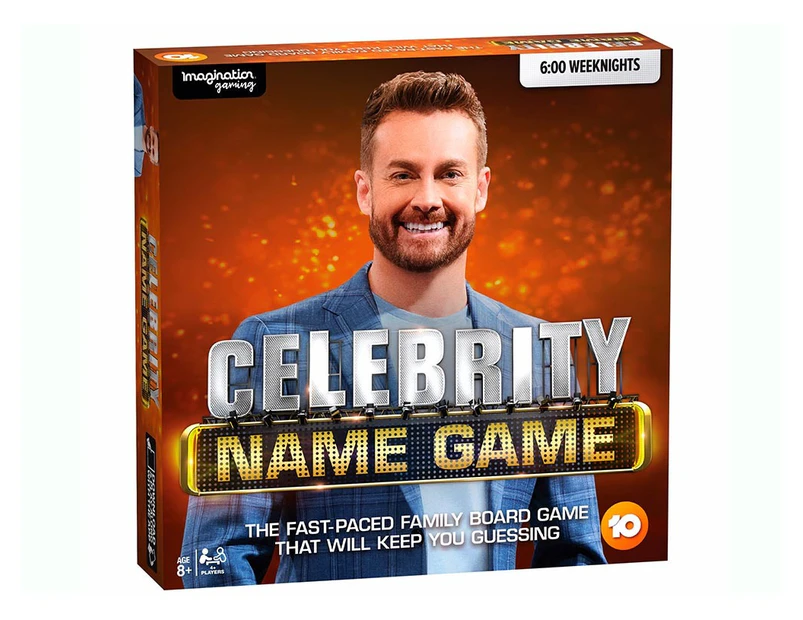 Celebrity Name Game Australian Edition Board Game