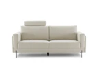 HEY Dolly White Sofa/ Polyester Upholstery/Plywood Frame/Steel legs/Two Seater/Three Seater