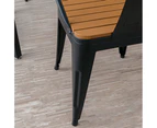 Sunee Outdoor Dining Chair/Plastic/Steel legs/Minimalist