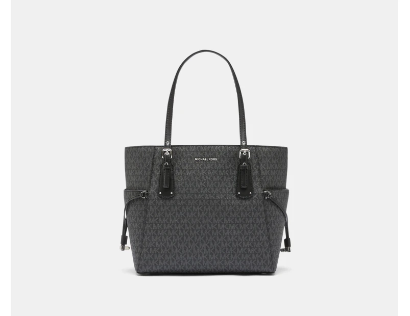 Michael Kors Voyager East West Signature Tote - Black