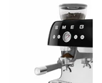 Smeg EGF03BLAU 50's Style Espresso Manual Coffee Machine Black