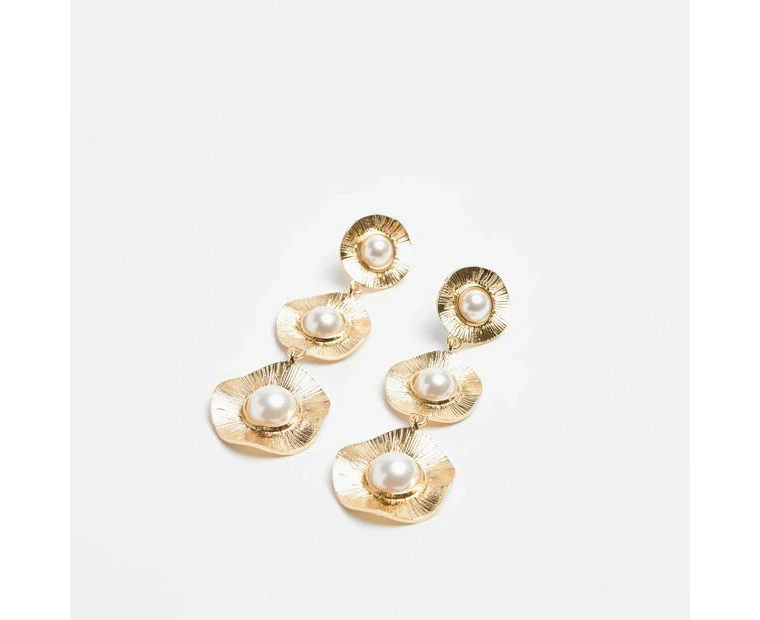 Target Pearl Disc Earrings