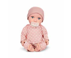 LullaBaby 14-inch Baby Doll with PJs and Pink Hat