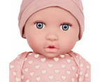 LullaBaby 14-inch Baby Doll with PJs and Pink Hat