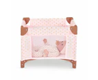 LullaBaby 14-inch Baby Doll Folding Playpen - Pink