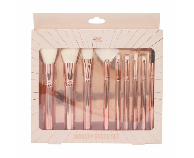 Makeup Brush Set, Rose Gold - OXX Cosmetics