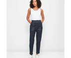 Target Gracie Paperbag Super High Rise Ankle Length Denim Jeans - Blue