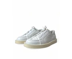 Dolce & Gabbana Elegant White Calfskin Oxford Sneakers