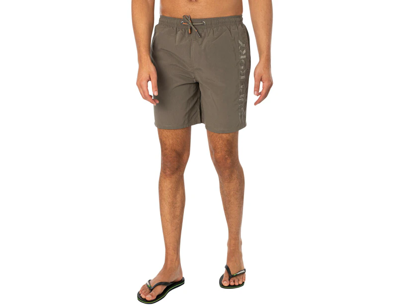 Superdry Men's Premium EMB 17 Swim Shorts - Green
