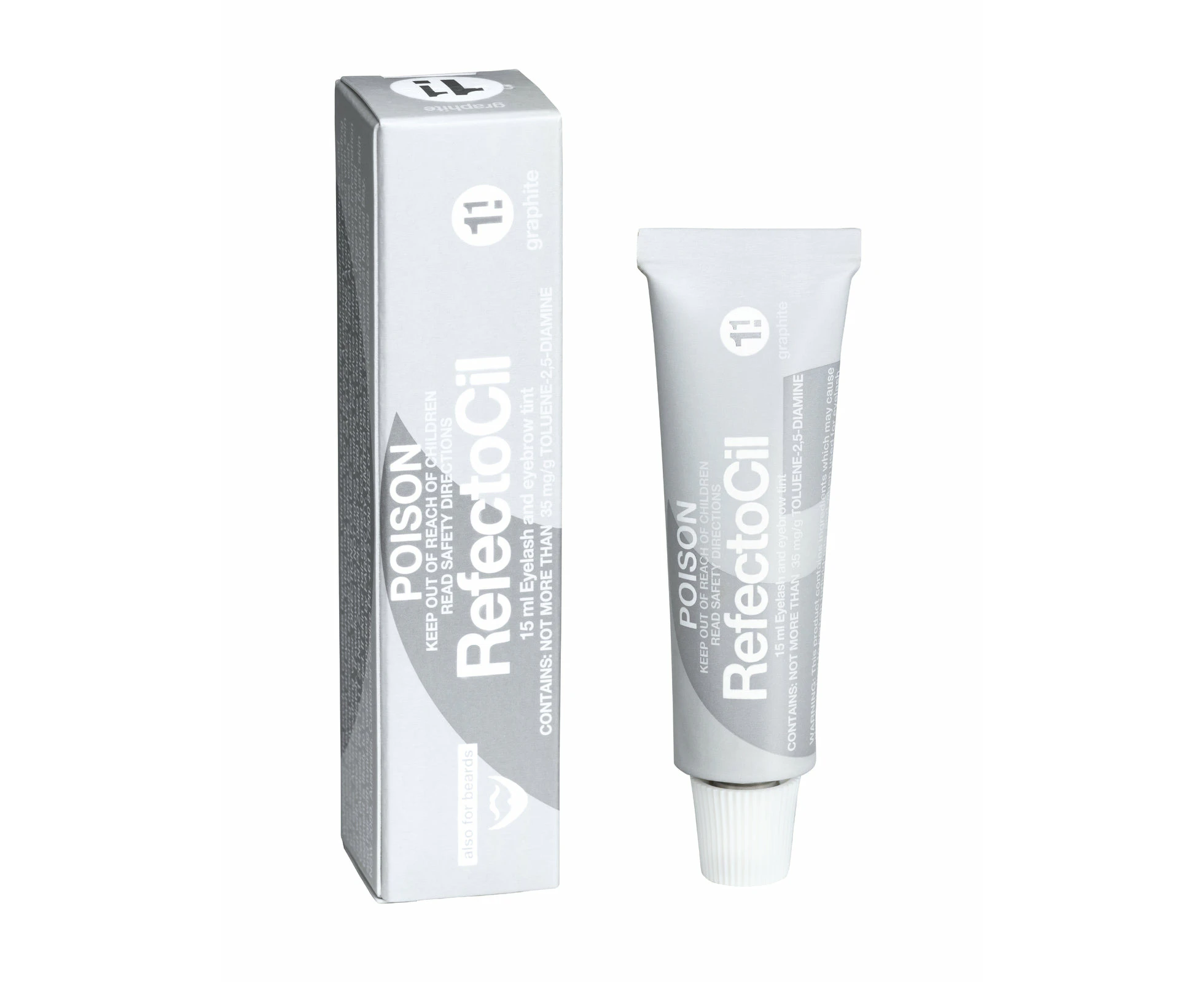 3x RefectoCil Eyelash and Eyebrow Tint 1.1 Graphite 15ml