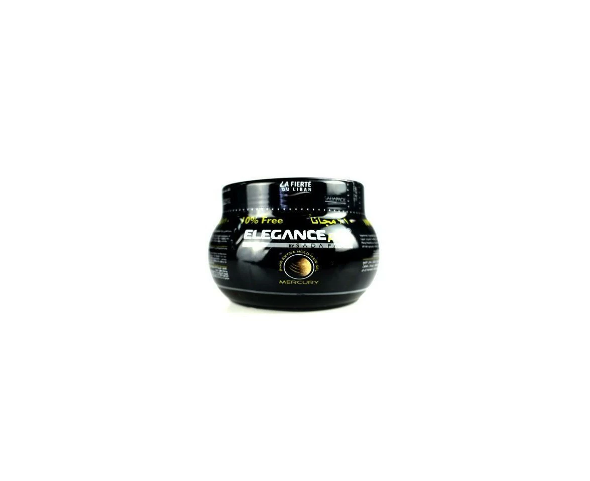 6x Elegance Plus 24HR Extra Hold Hair Gel Mercury 500ml