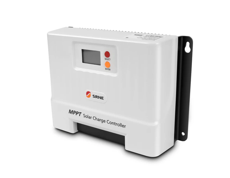 SRNE 20A MPPT Solar Charge Controller 12V/24V Adjustable LCD Display Solar Panel Regulator for Gel Sealed Flood and Lithium Batteries