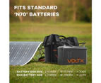 VOLTX Battery Box Dual USB Socket with Handle Circuit Breaker Switch 12V Socket Camping RV Marine Car Caravan