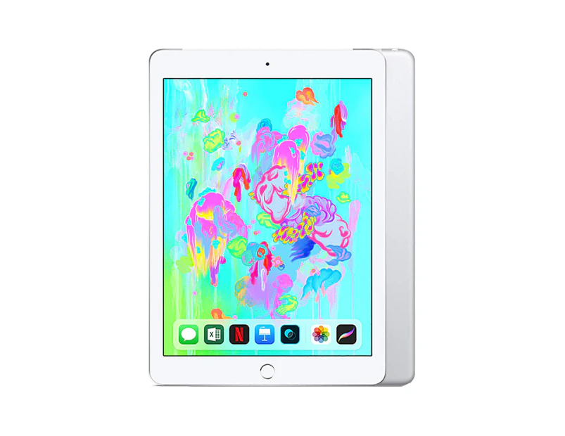 Apple iPad 9.7 6th Gen Cellular 128GB Silver - Refurbished Grade A