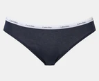 Calvin Klein Women's Autograph Bikini Briefs 5-Pack - Crayon Blue/Shore Line/Charcoal Heather/Black/Sketch