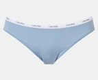 Calvin Klein Women's Autograph Bikini Briefs 5-Pack - Crayon Blue/Shore Line/Charcoal Heather/Black/Sketch