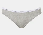 Calvin Klein Women's Autograph Bikini Briefs 5-Pack - Crayon Blue/Shore Line/Charcoal Heather/Black/Sketch