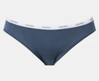 Calvin Klein Women's Autograph Bikini Briefs 5-Pack - Crayon Blue/Shore Line/Charcoal Heather/Black/Sketch