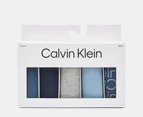 Calvin Klein Women's Autograph Bikini Briefs 5-Pack - Crayon Blue/Shore Line/Charcoal Heather/Black/Sketch