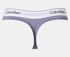 Calvin Klein Women's Modern Cotton Thong / G-String - Splash Of Grape