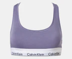 Calvin Klein Women's Modern Cotton Unlined Bralette - Splash of Grape