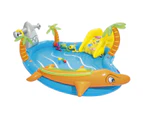 Bestway 273L Inflatable Sea Life Water Fun Park Pool with Slide - 2.8m x 87cm