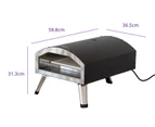 Healthy Choice Compact and Portable 12" Outdoor Electric Pizza Oven