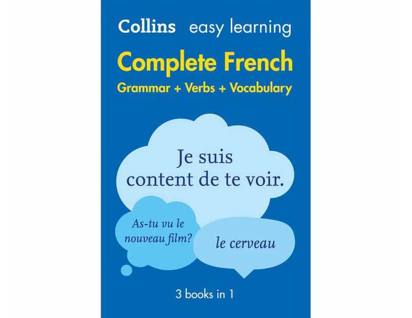 Collins Easy Learning Complete French Grammar, Verbs and Vocabulary (3 Books In 1) [2nd Edition]