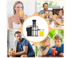 Powerful 800W Juicer, Large Capacity 2L Pulp Container and 1.1L Juice Cup, 75mm Extra Large Feeding Tube, Stainless Steel Housing with Anti-Drip Function