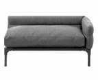 Paws & Claws Large Elevated Pet Sofa/Bed - Grey/Black