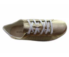 Bottero Riviera Womens Comfortable Leather Casual Shoes Made In Brazil - Gold